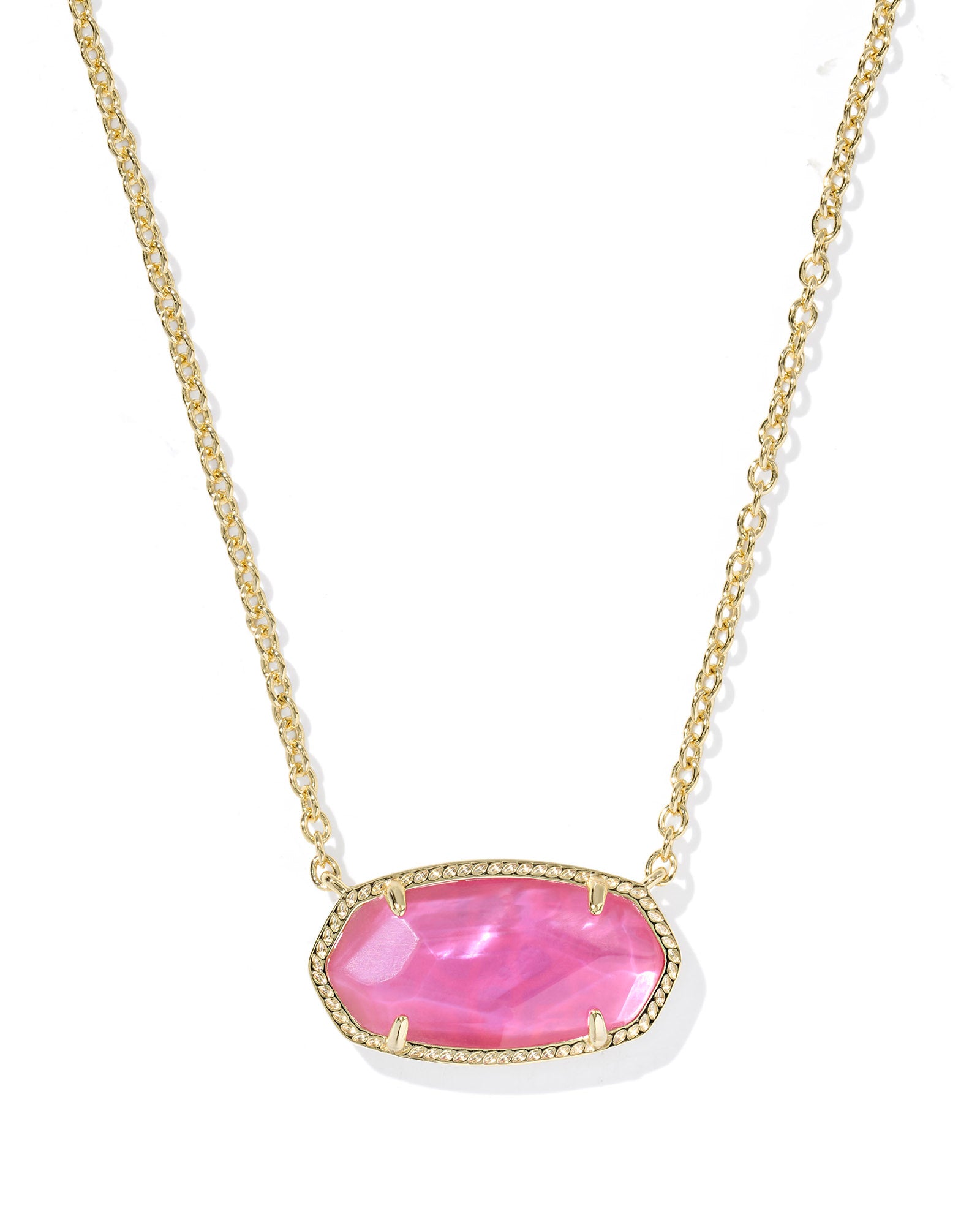 Kendra Scott Elisa Statement Short Pendant Necklace - Gold Azalea Illusion