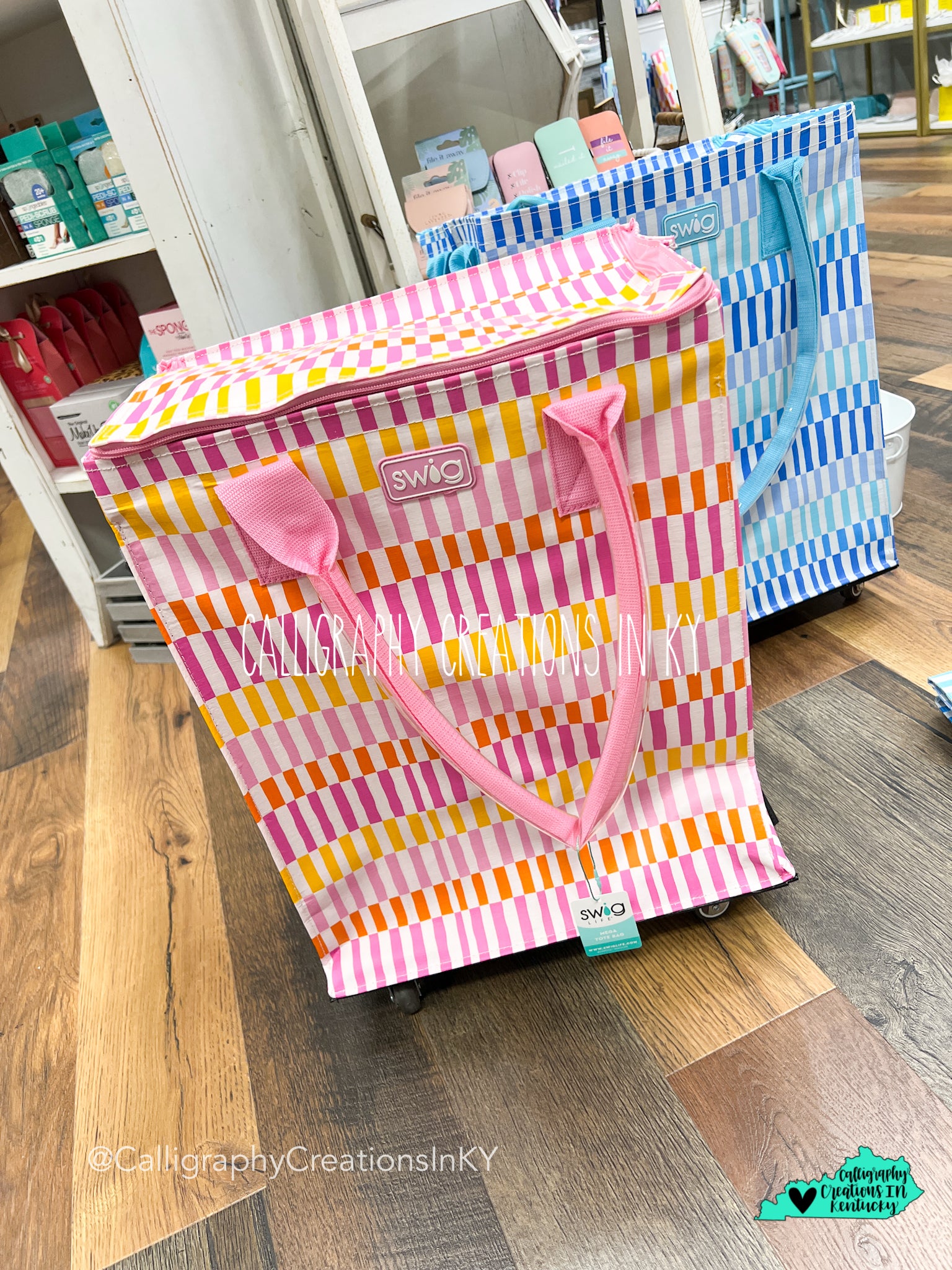 Sherbet Stripe Swig Mega Tote