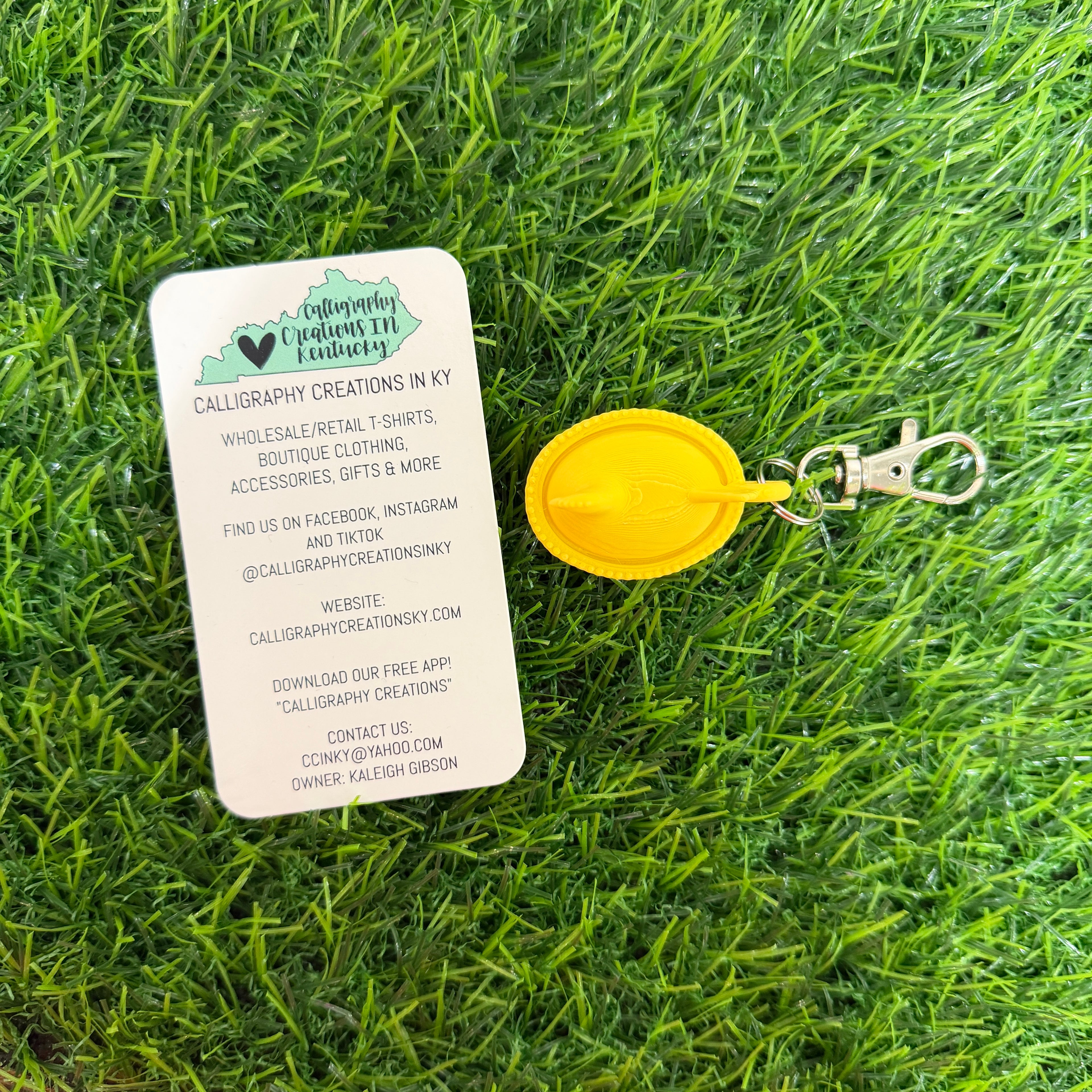 Lemon Yellow | Hen Keychain