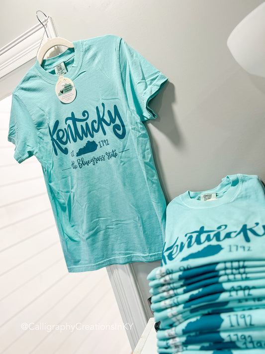 Teal Kentucky Tee