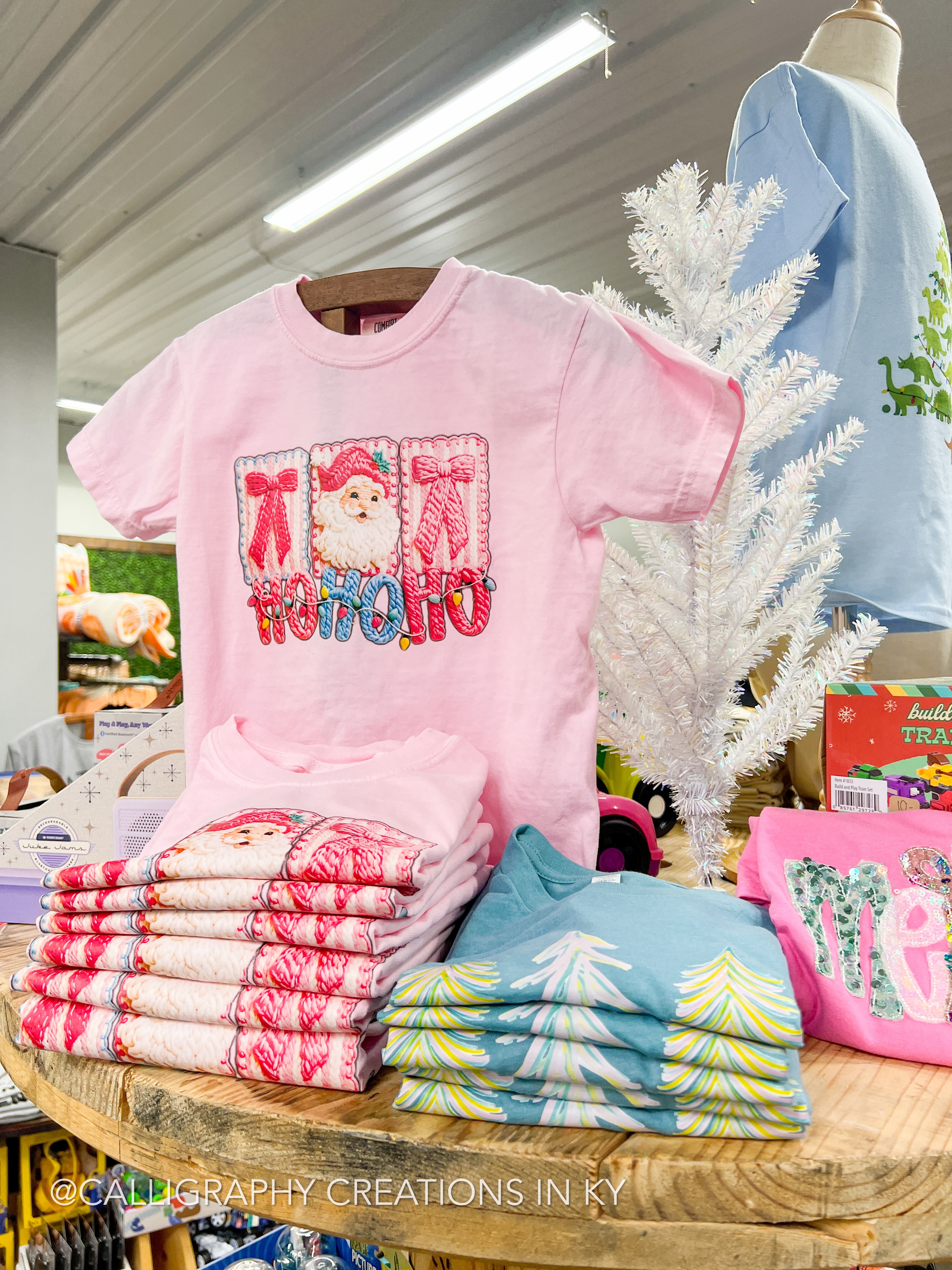 YOUTH Faux Crochet Ho Ho Ho Tee