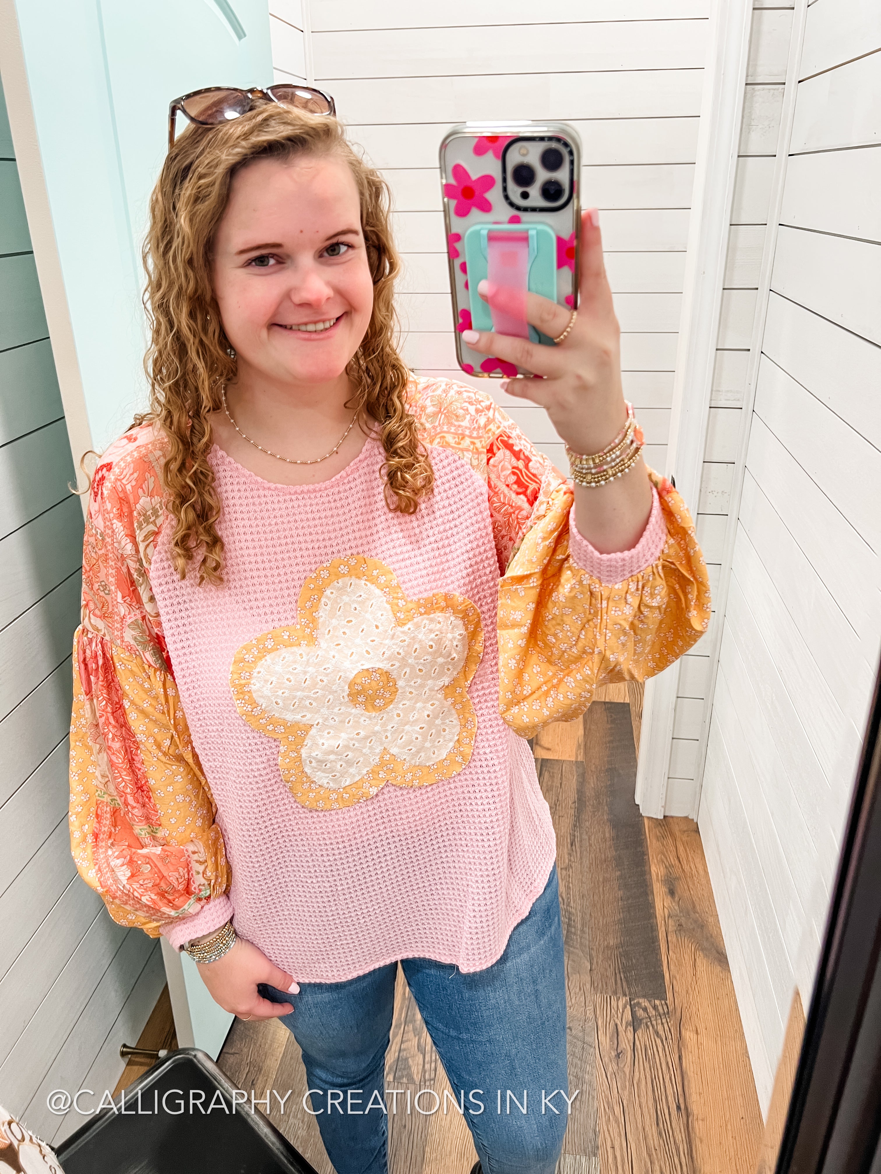 Pink | Flower Power Top