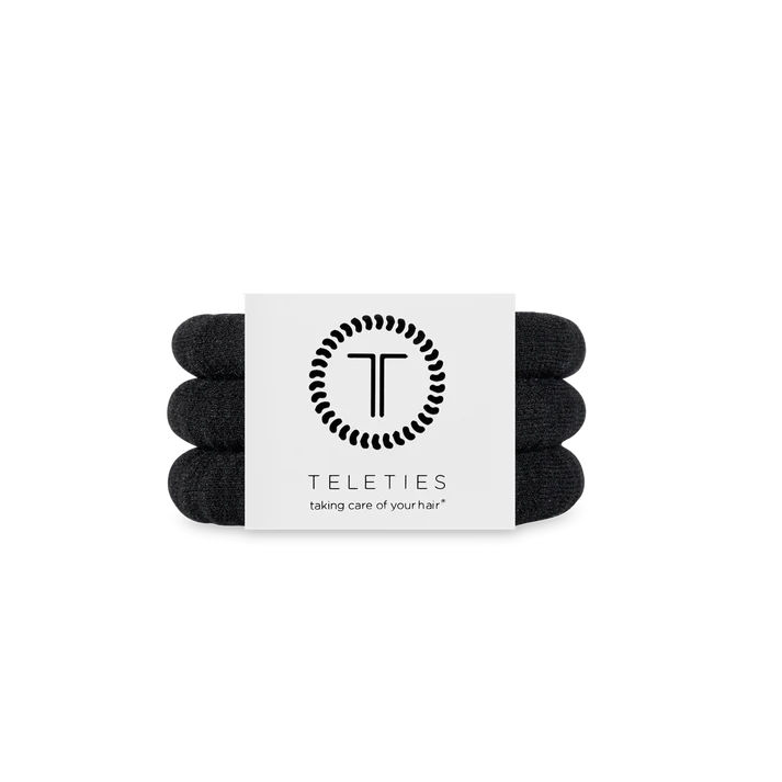 Nylon Jet Black - TELETIES Hair Ties