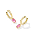 Kendra Scott Emilie Huggie Earrings - Gold Azalea Illusion