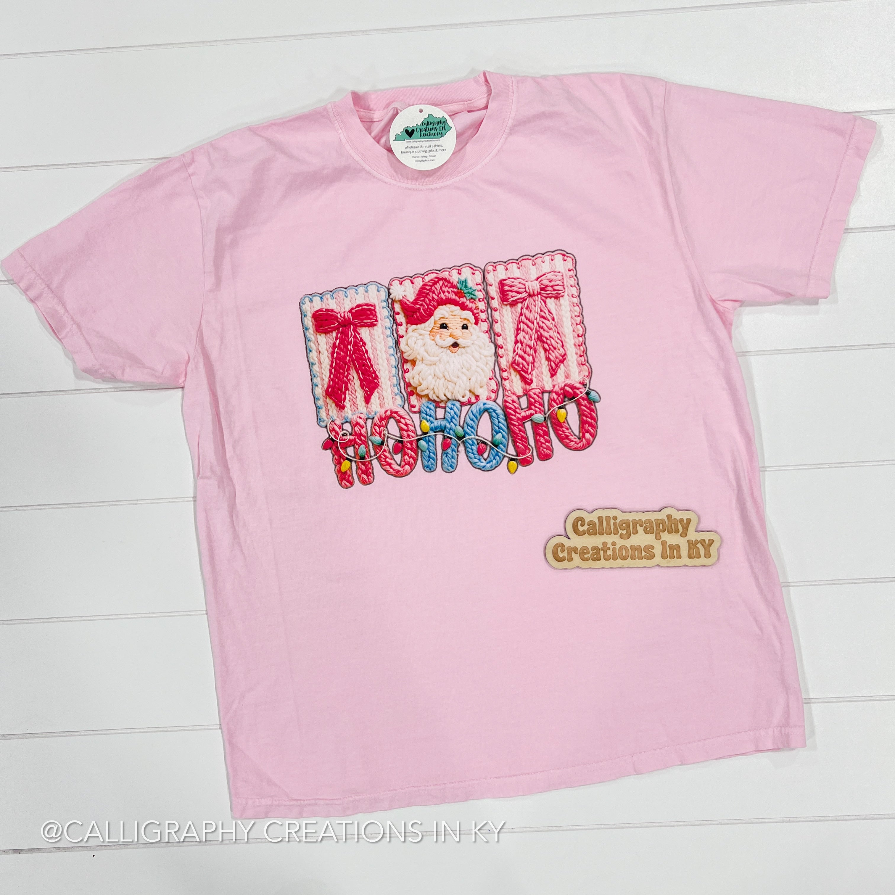 YOUTH Faux Crochet Ho Ho Ho Tee