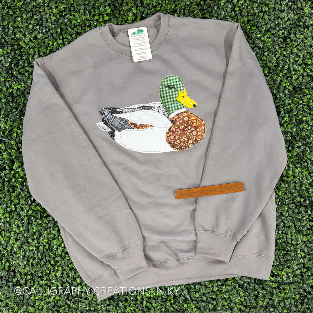 Faux Patchwork Mallard Sweatshirt {Made To Order}