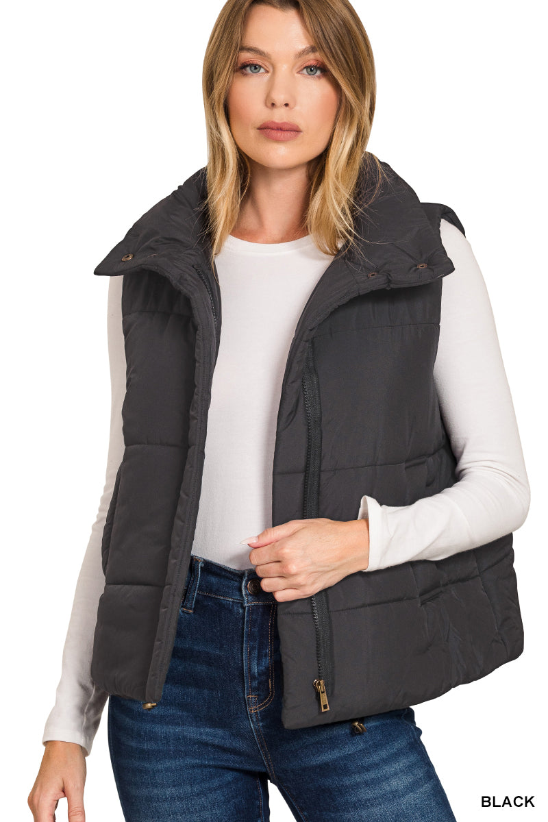 Black | Puffer Vest