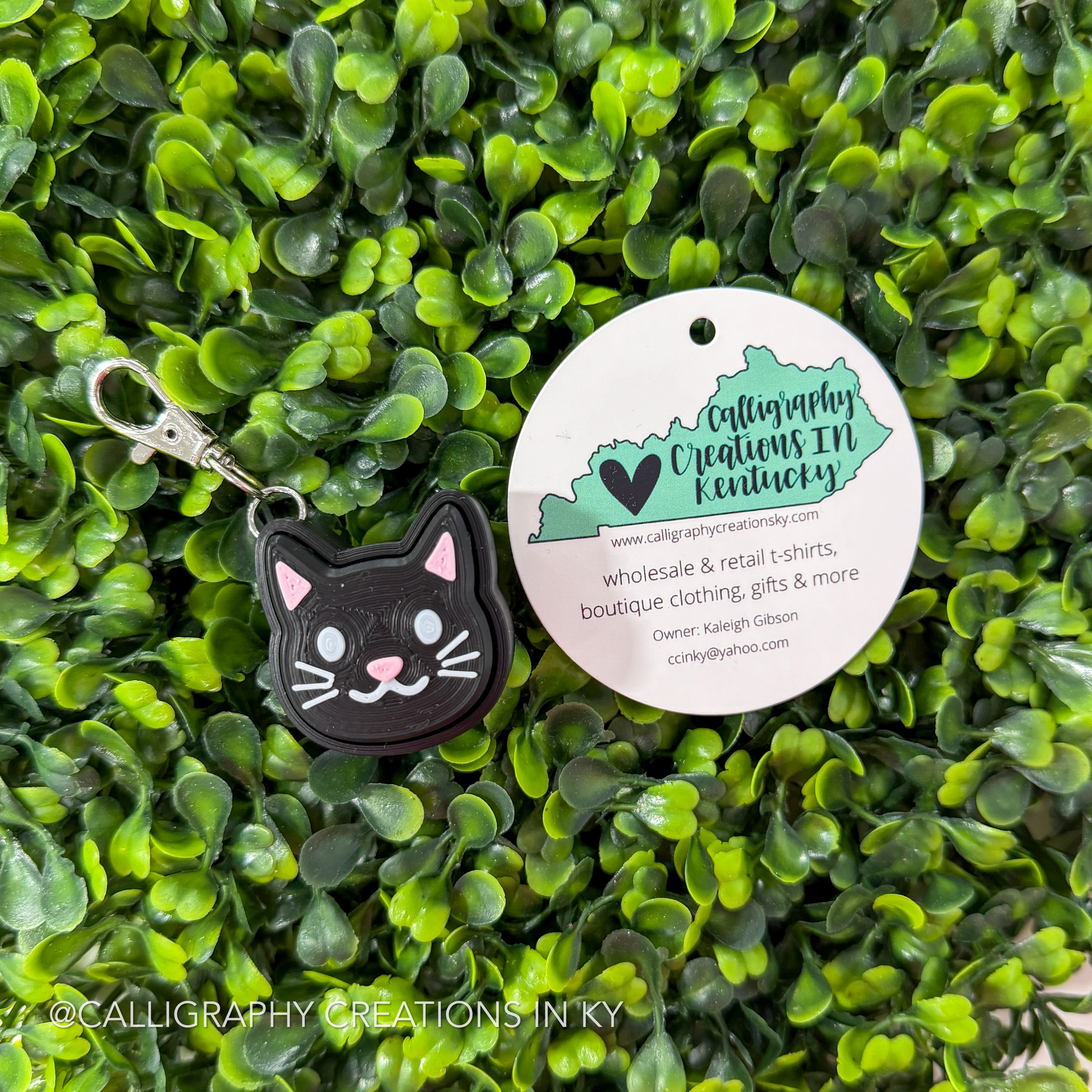 Black • Kitty Fidget Clicker Keychain