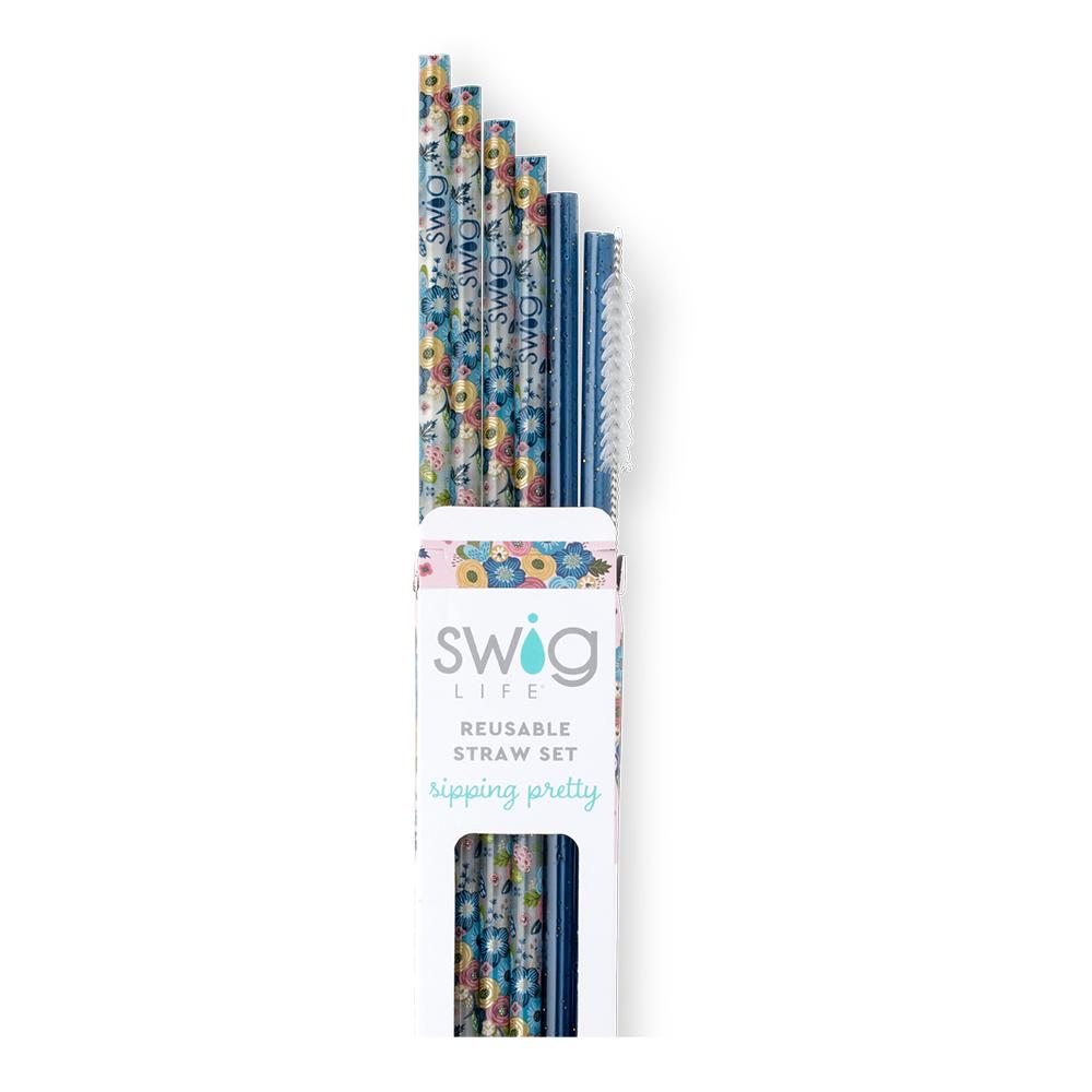 Bella Rosa Swig Reusable Straw Set FINAL SALE – Calligraphy Creations In KY