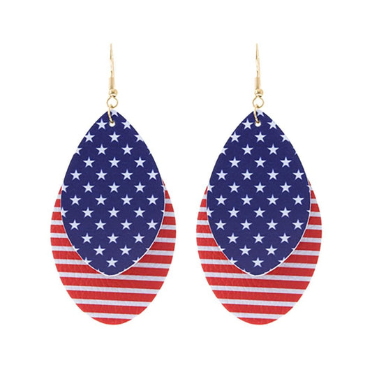 USA Teardrop Earrings