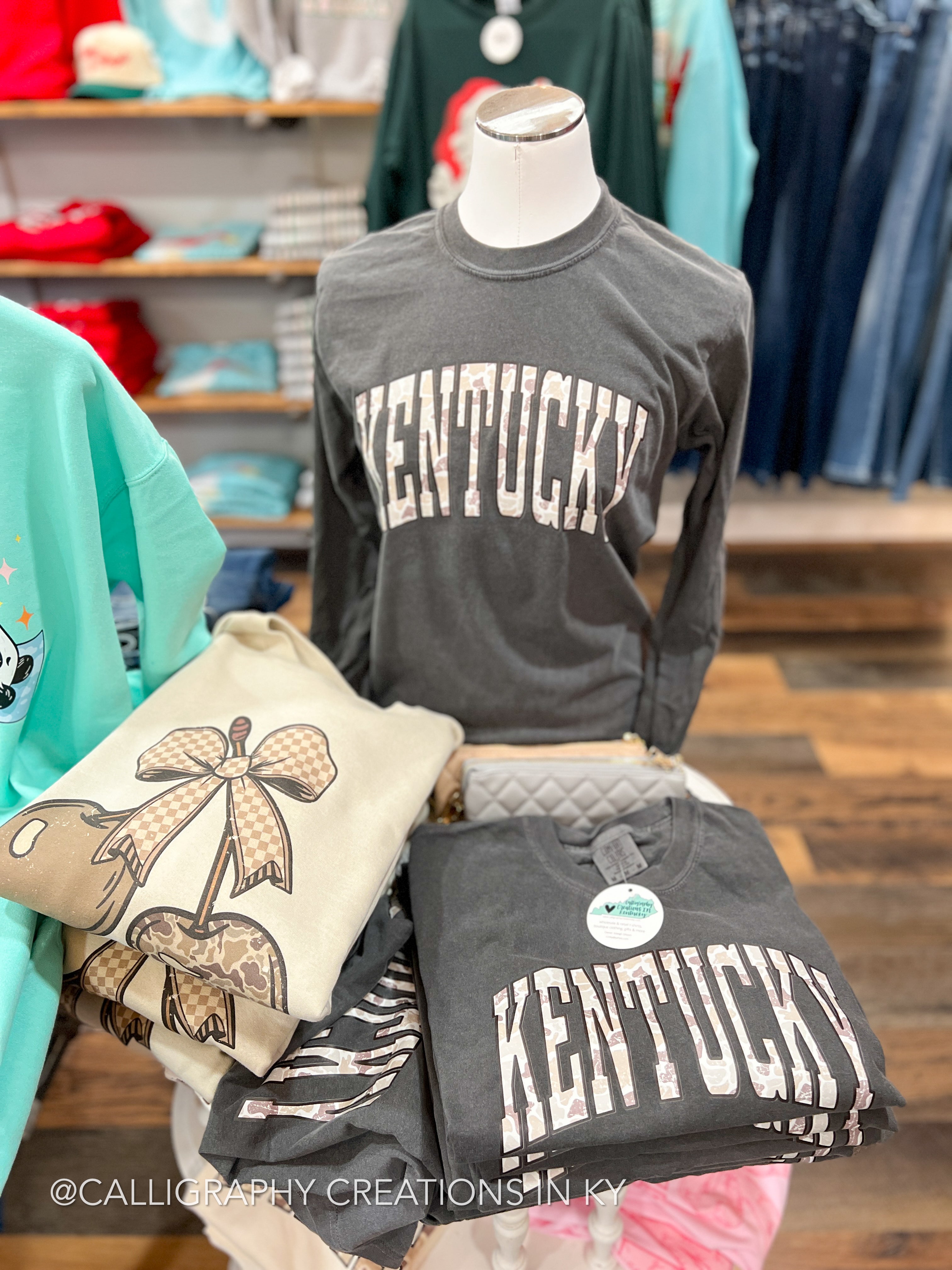 Camo Kentucky LS CC Tee