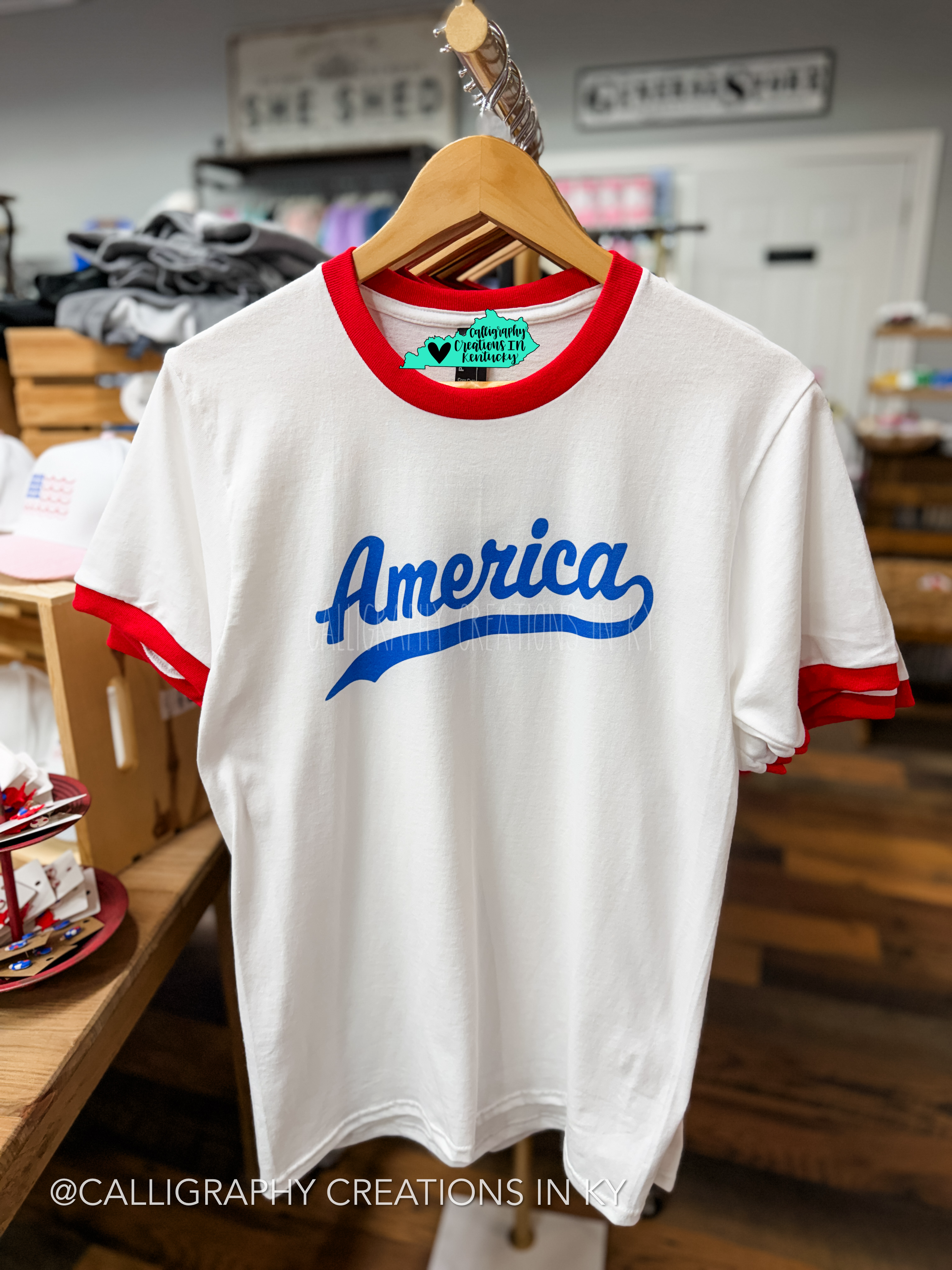 America Ringer Tee