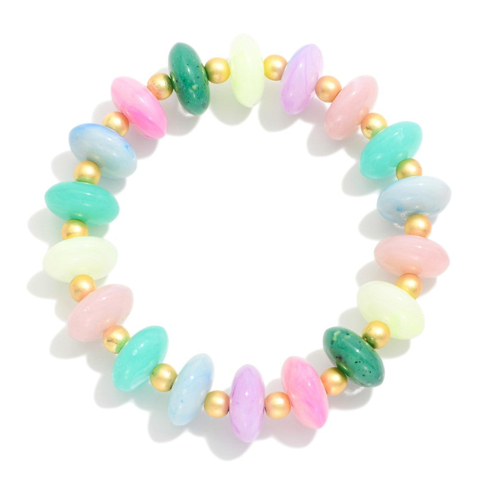Chunky Pastel Beaded Bracelet