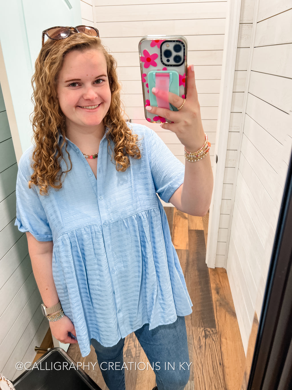 Blue | Lillia Top *FINAL SALE*