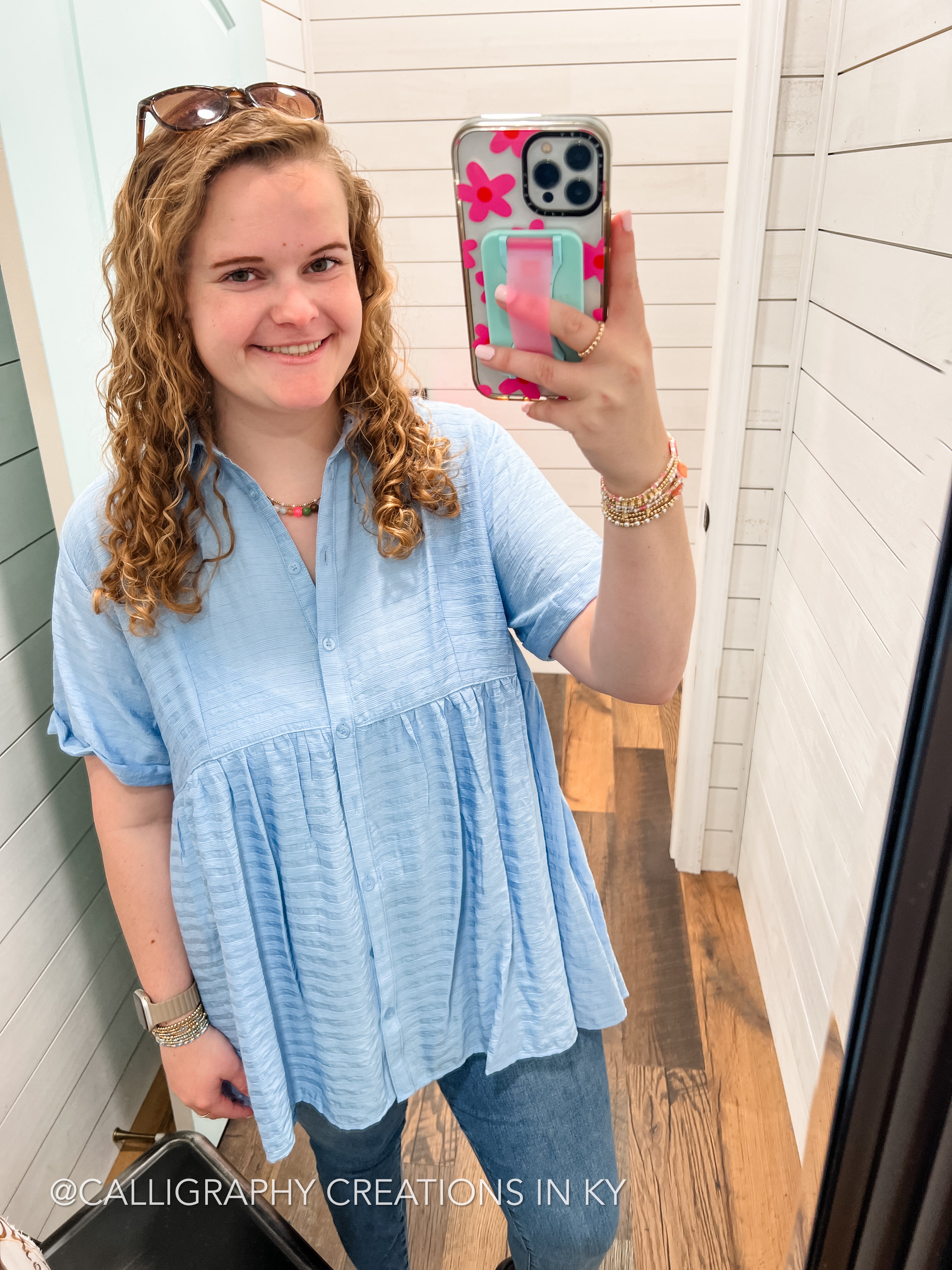 Blue | Lillia Top *FINAL SALE*