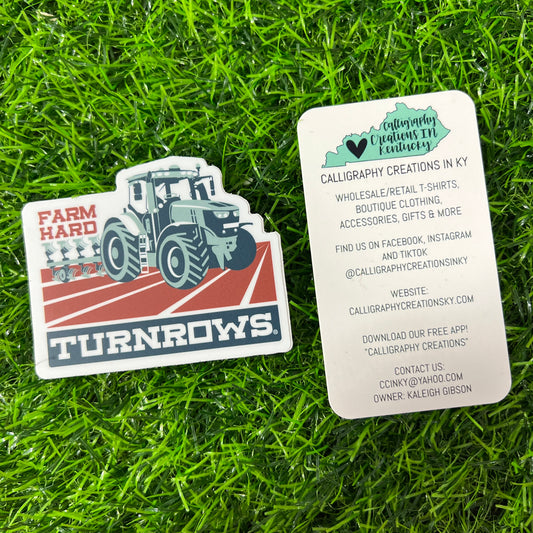 Farm Hard Turnrows Decal