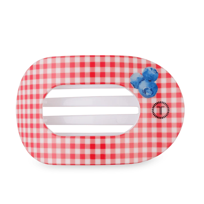 Blueberry Farms - Flat Round TELETIES Hair Clip