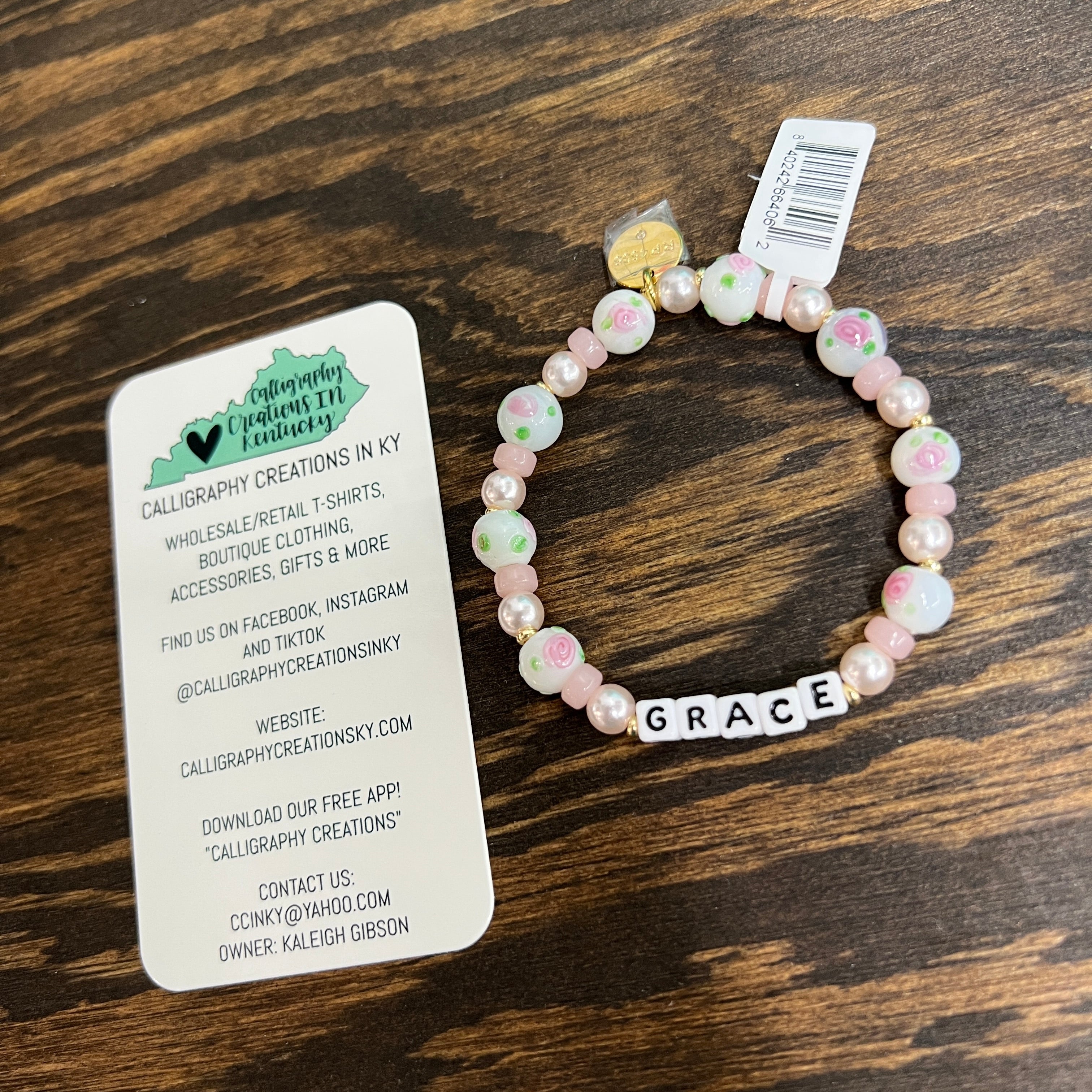 Lovestruck / Grace Little Words Project Beaded Bracelet
