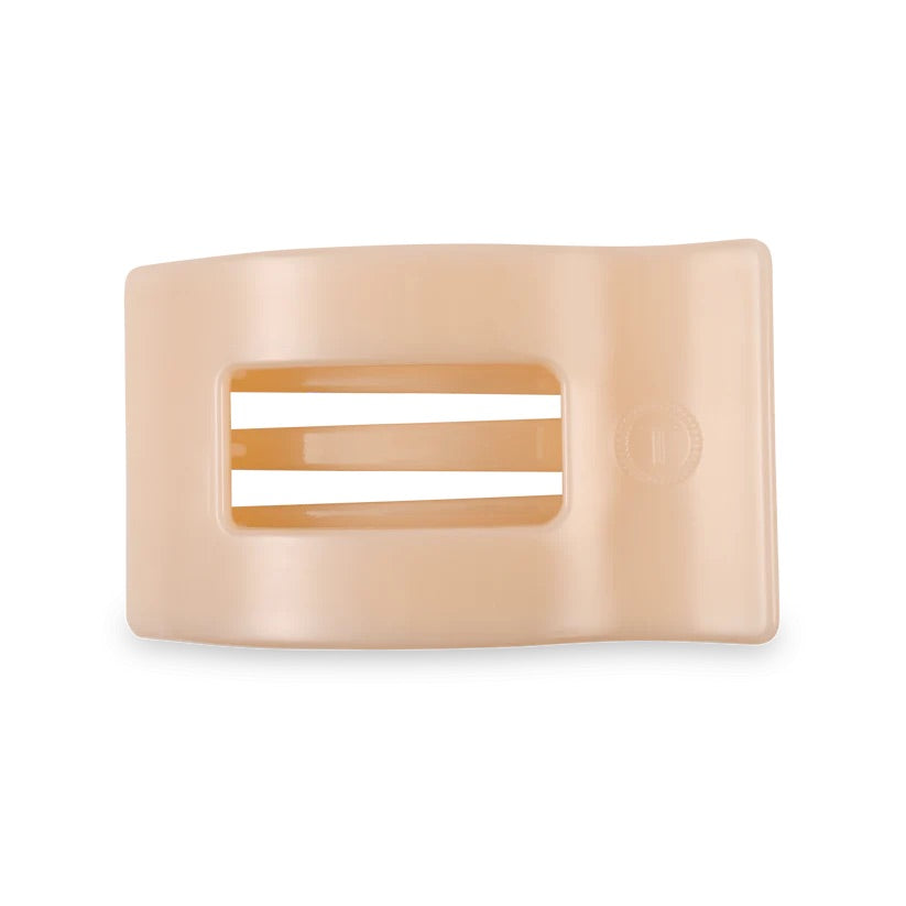 Almond Beige - Flat Rectangle TELETIES Hair Clip