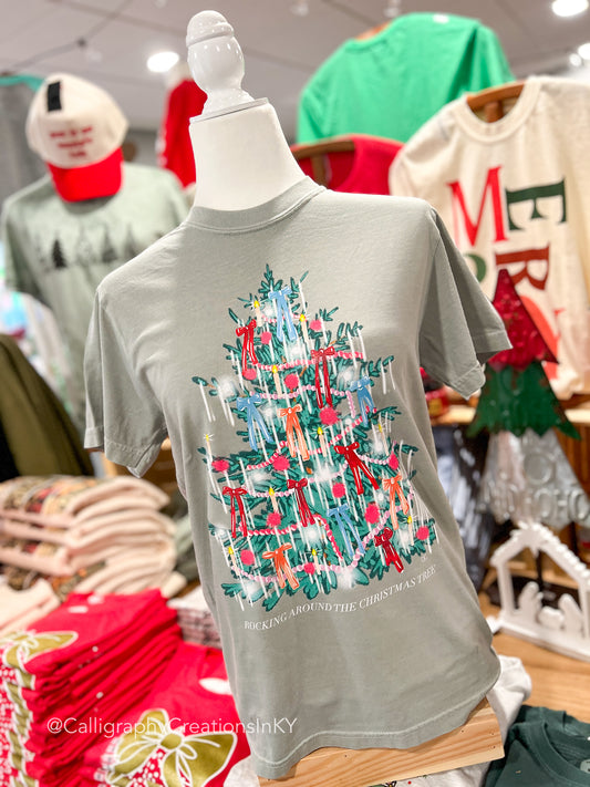 Christmas Tinsel Tree Tee FINAL SALE