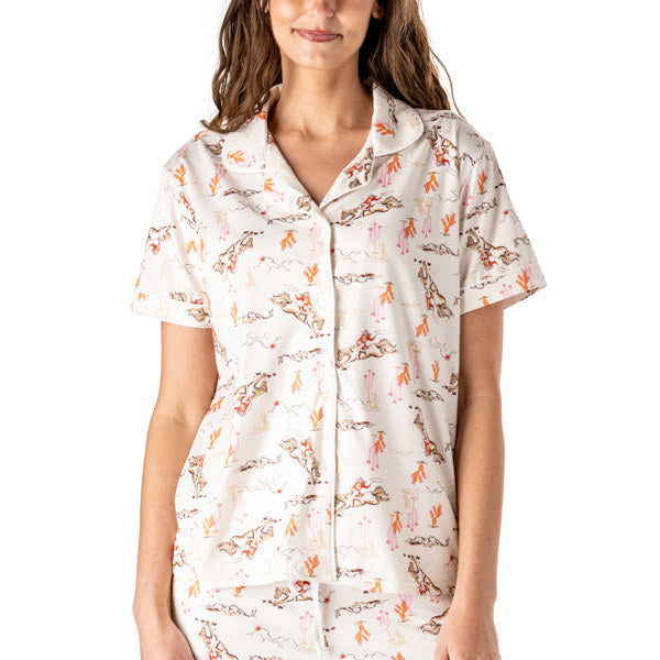 Hold Your Horses Hello Mello Pajama Top
