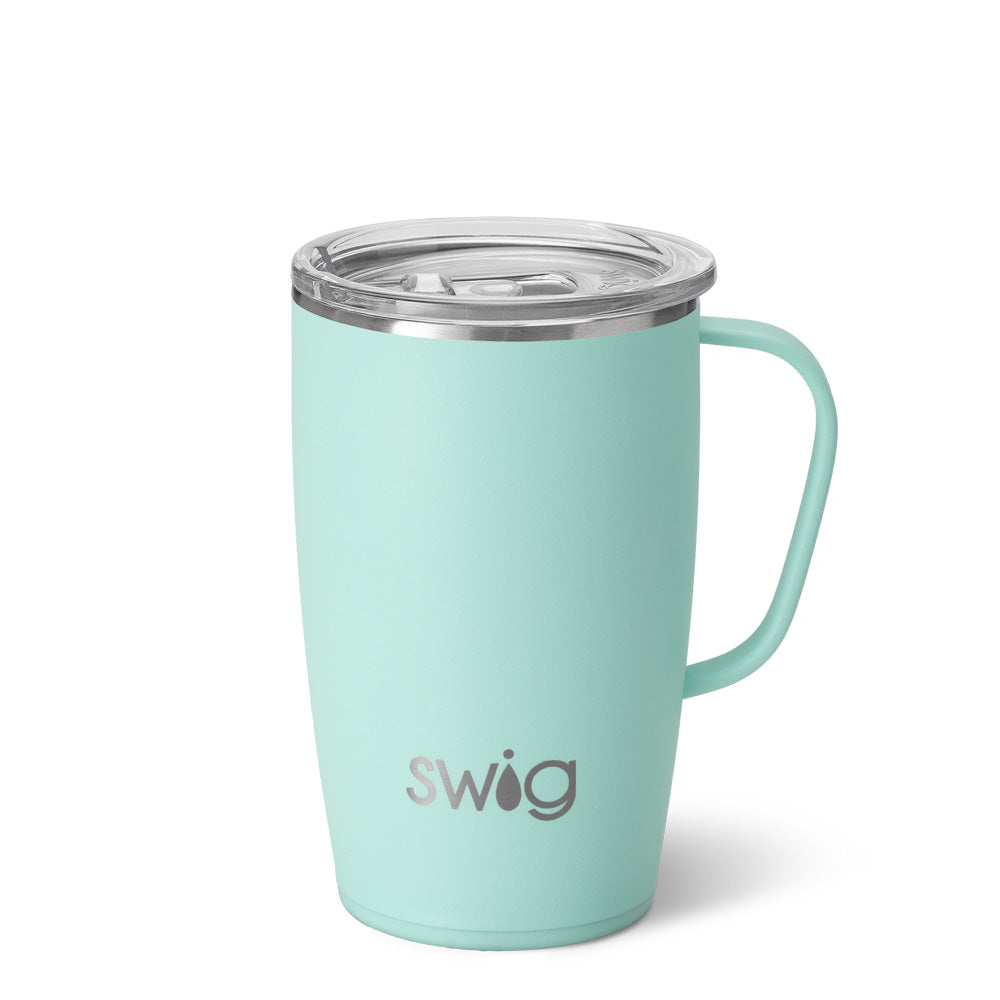 Sea Glass 18 oz Swig Travel Mug