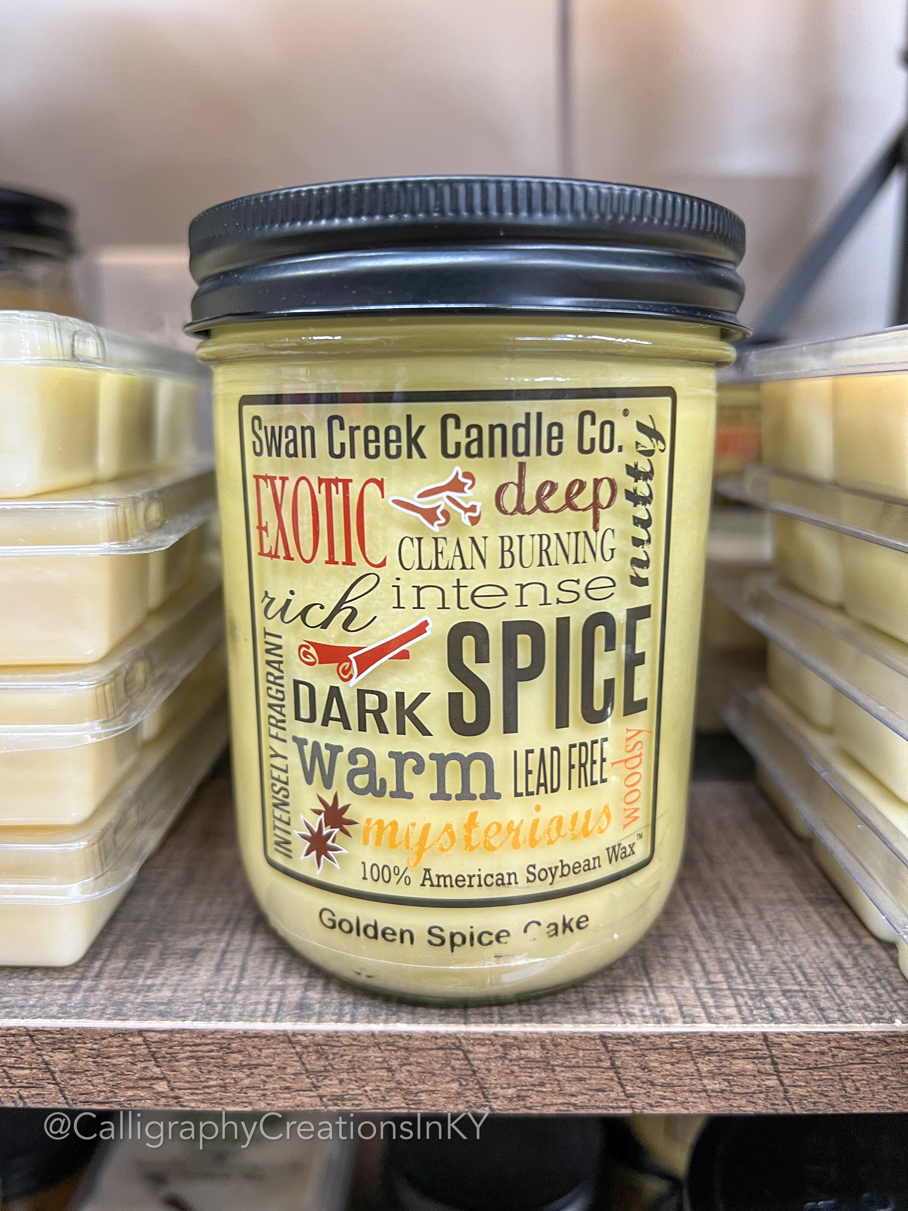 SCC Golden Spice Cake Small Candle