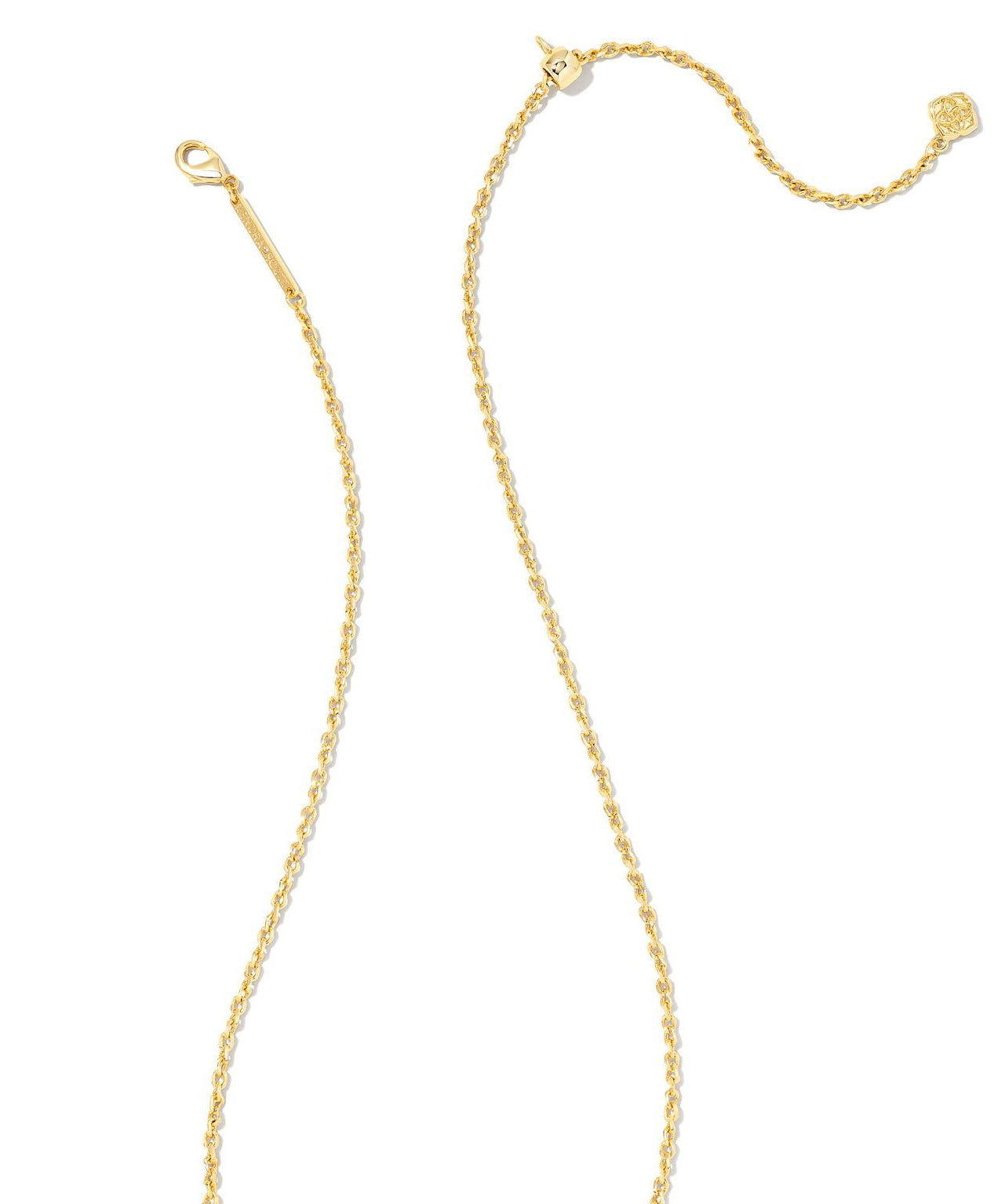 Kendra Scott Cailin Pendant Necklace - Gold Green Crystal