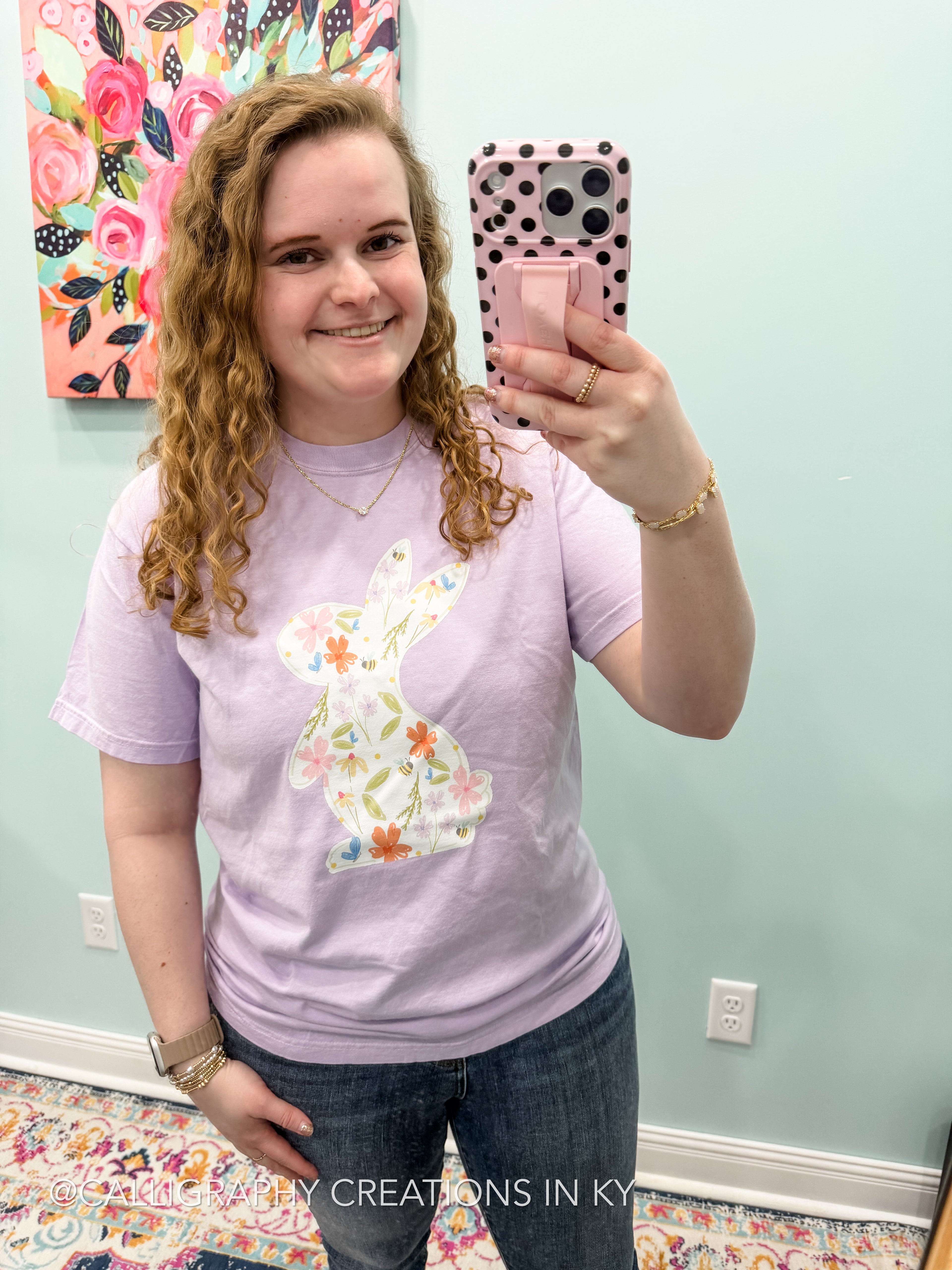 Wildflower Bunny CC Tee Doodles By Rebekah