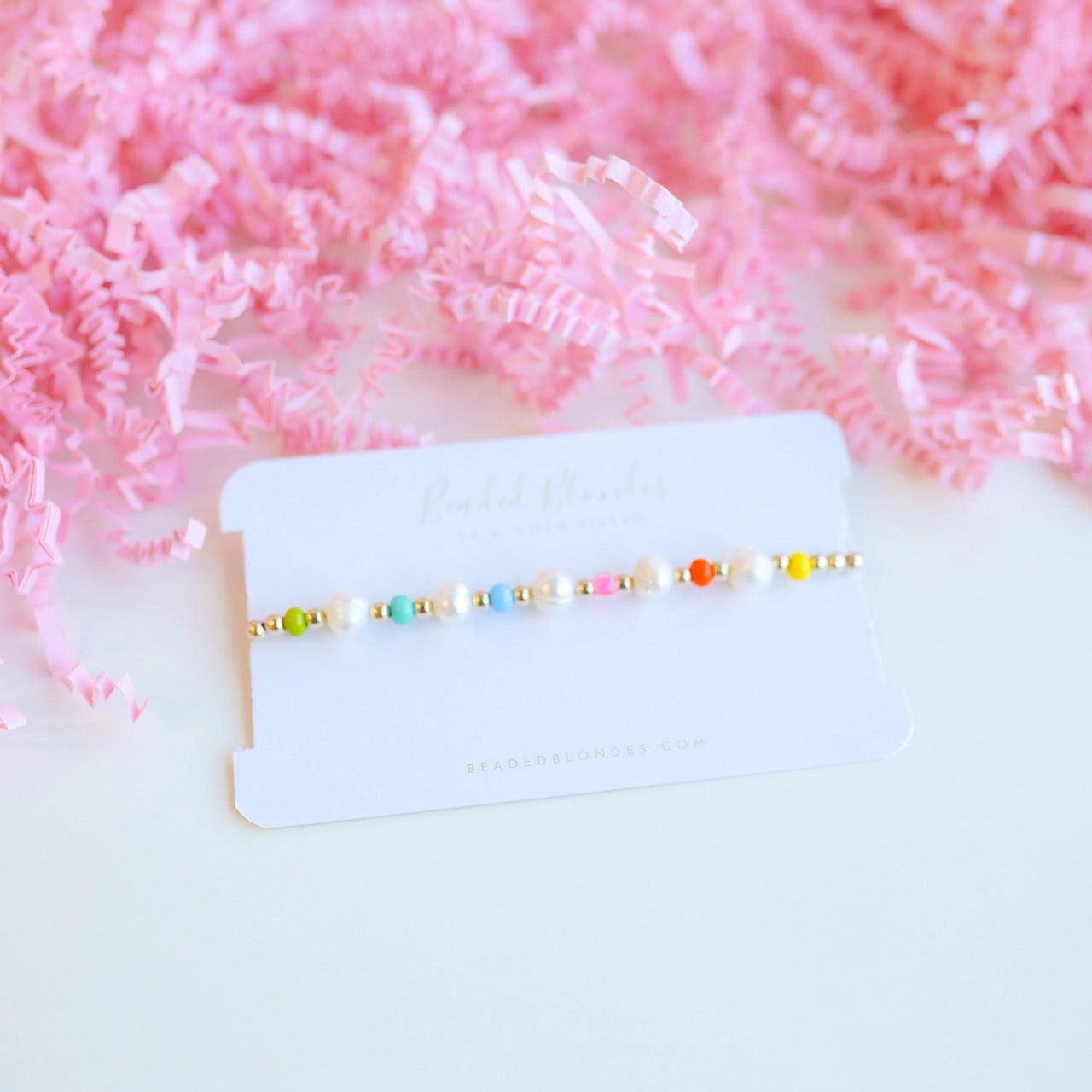 Beach Rainbow Beaded Blondes Bracelet