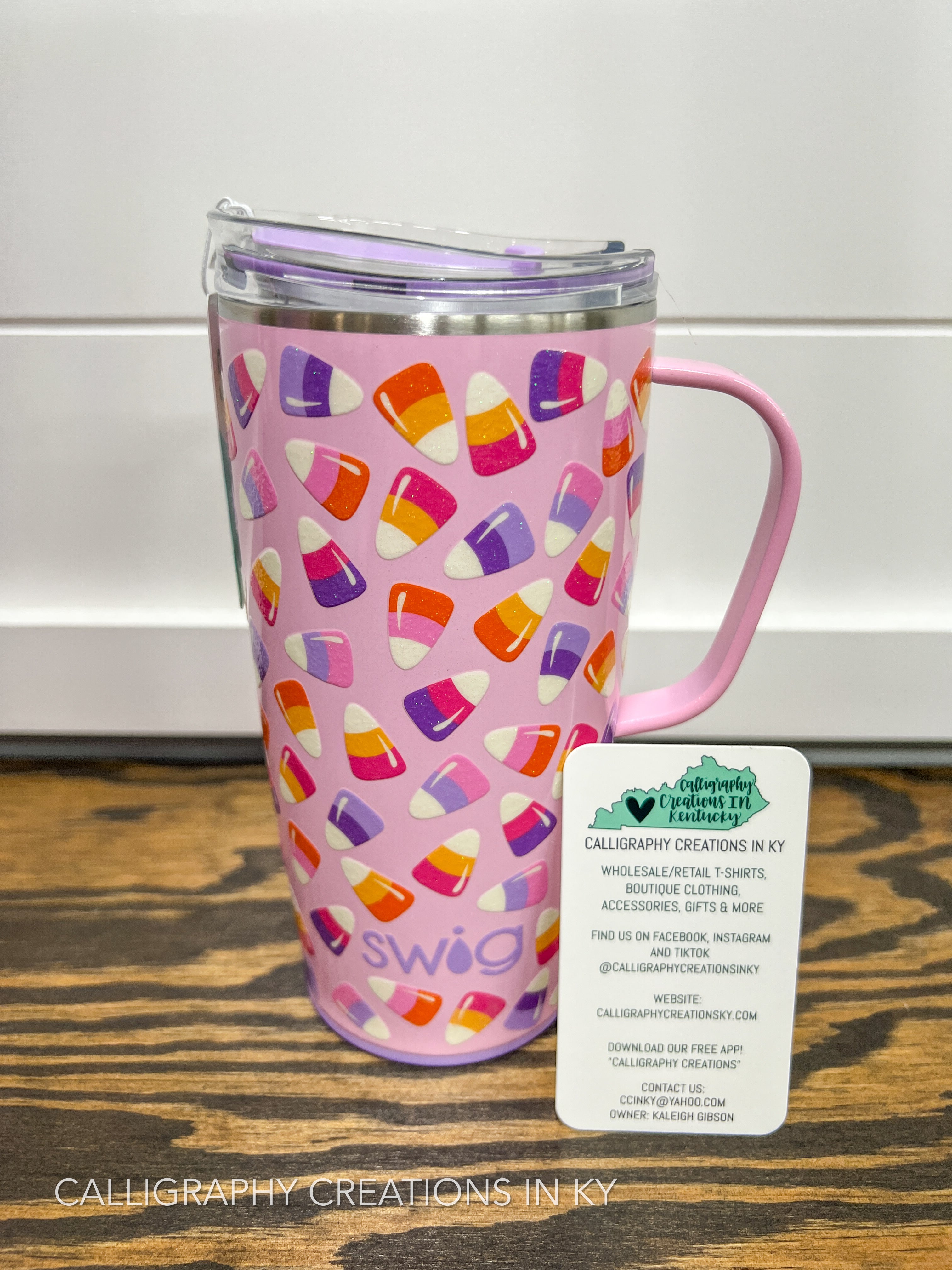 Candy Corn 22 oz Swig Travel Mug