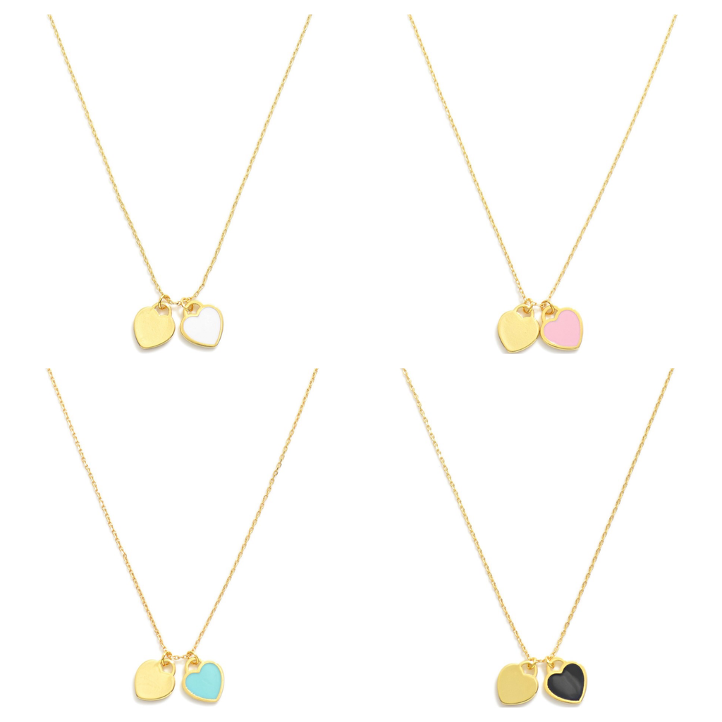 Dainty Chain Heart Necklaces
