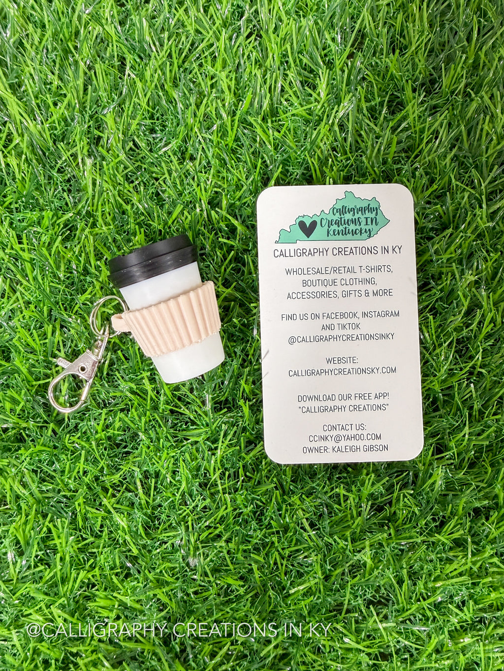 Coffee Fidget Clicker Keychain
