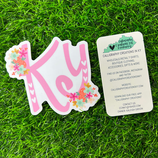 KY Floral Sticker - Doodles By Rebekah