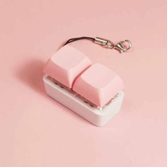 Pink • 2x1 Mechanical Fidget Keychain