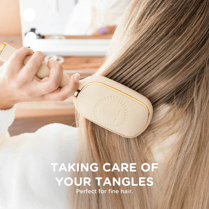 TELETIES Detangler Hair Brush for Fine Hair – Tan