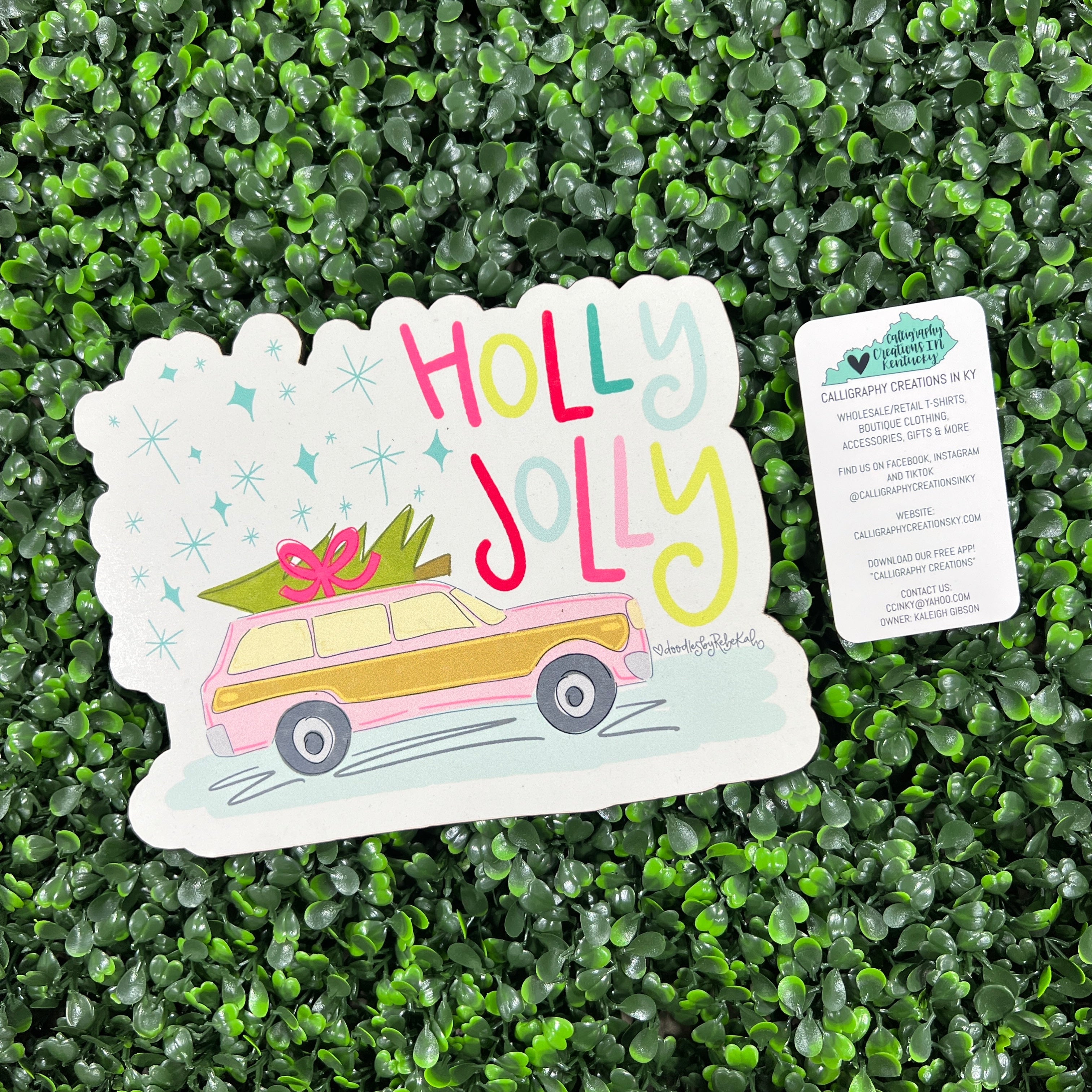 Holly Jolly Large 8 inch Attachment *FINAL SALE*