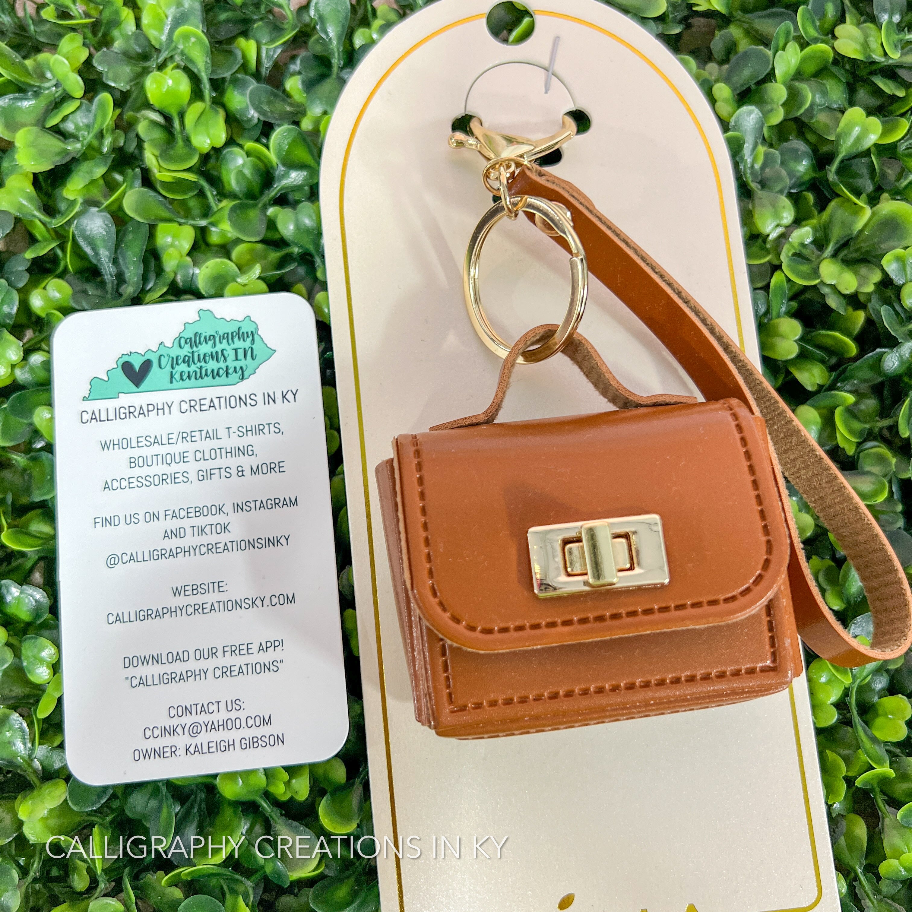 Brown | Mini Handbag Charm
