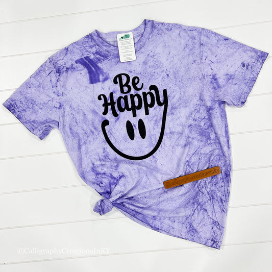 Be Happy Colorblast Tee
