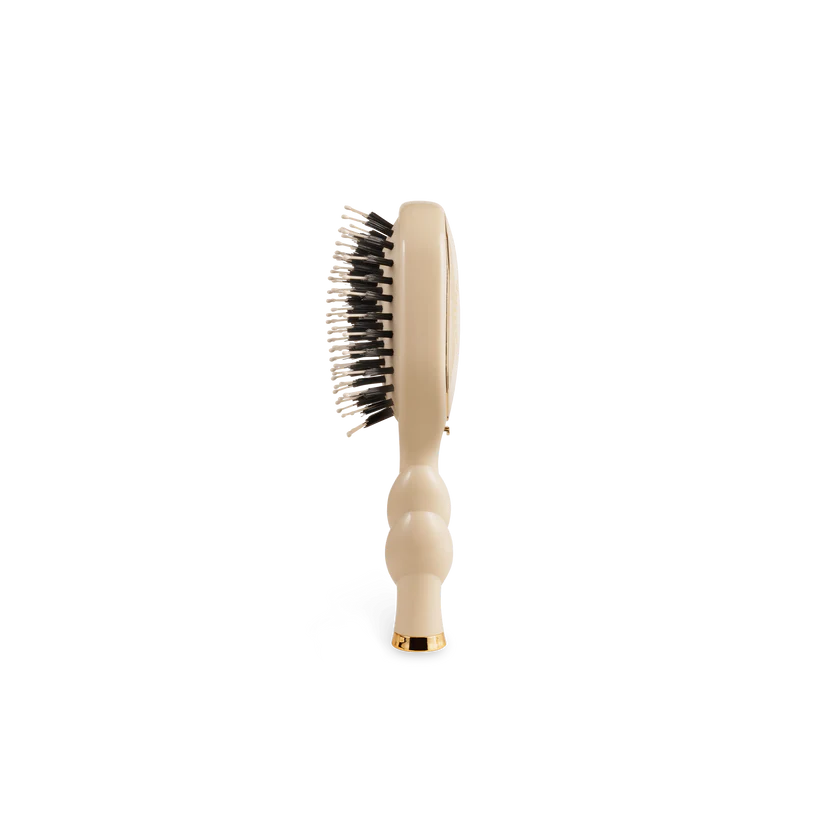 Teleties Mini Boar Bristle Hair Brush - Tan