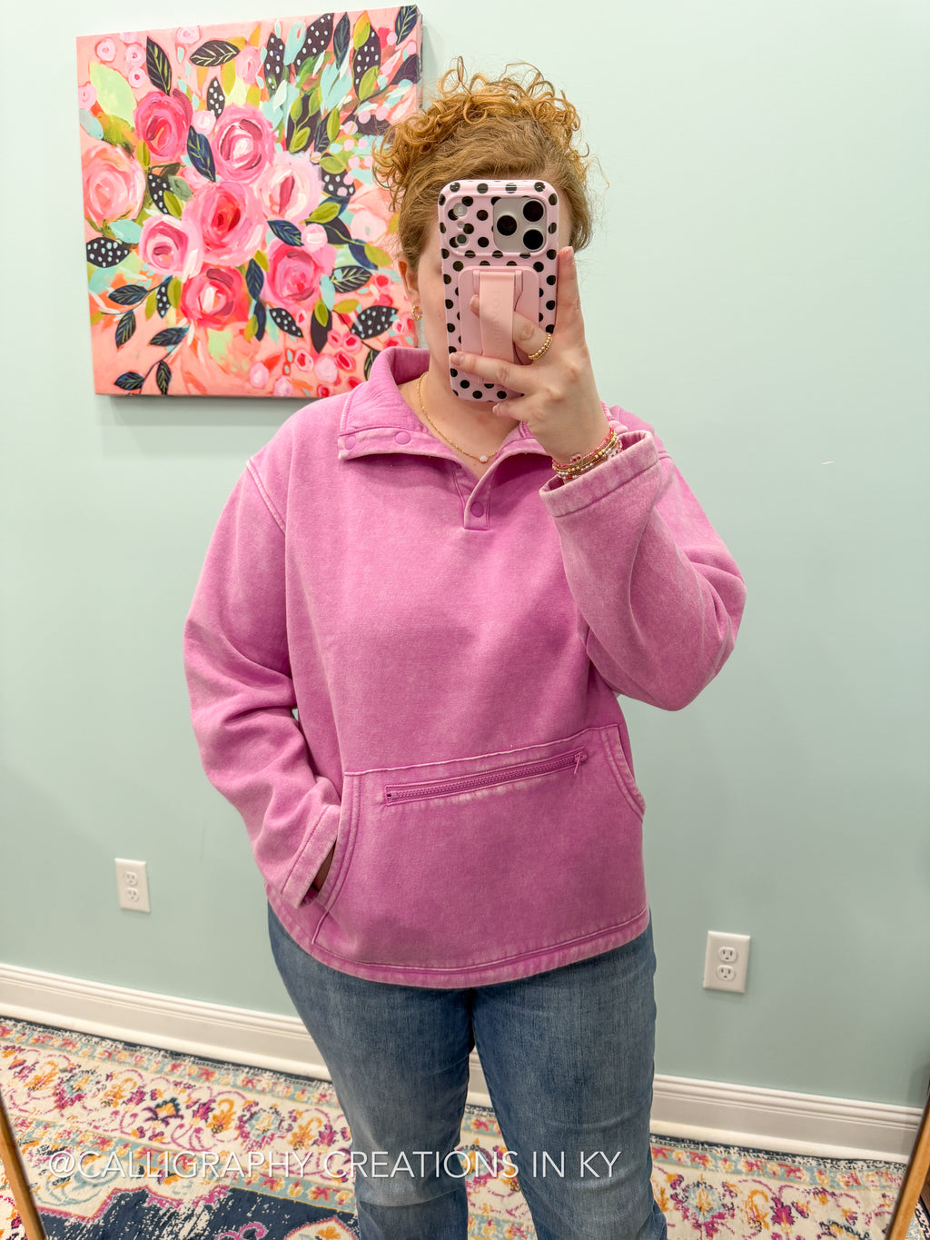 Mauve | Kangaroo Pocket Pullover