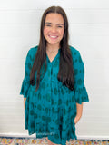 Teal • Swiss Dot Tunic/Dress