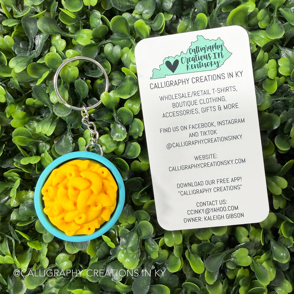 Mac & Cheese Fidget Clicker Keychain