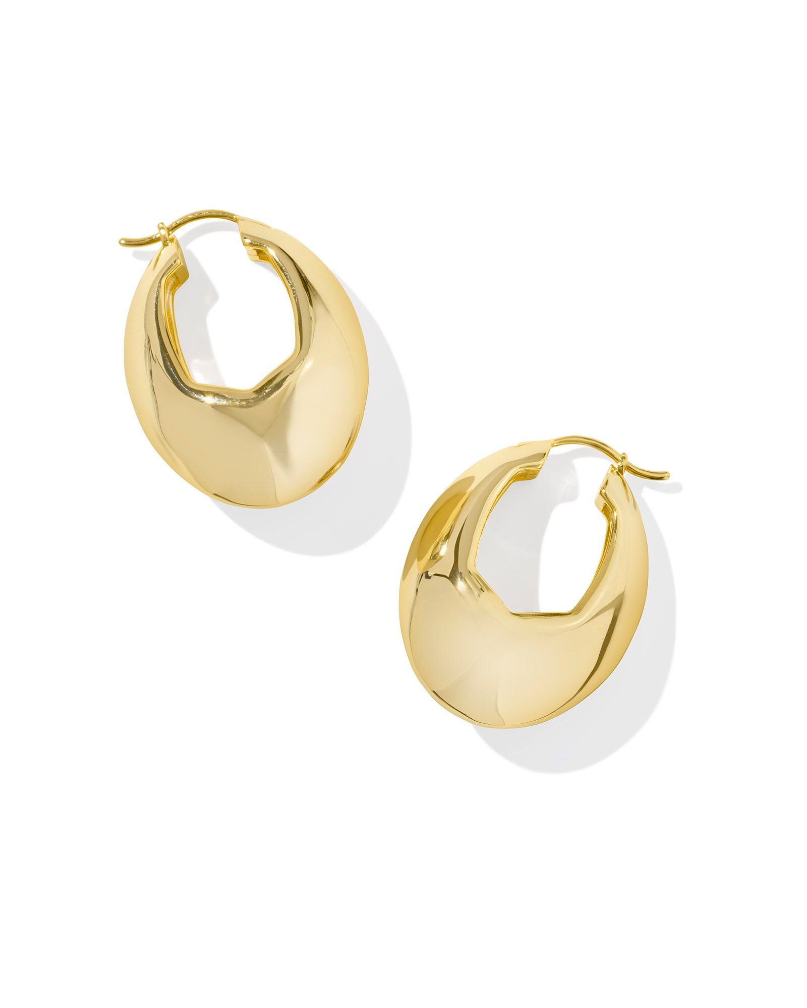 Kendra Scott Liana Hoop Earrings - Gold Metal