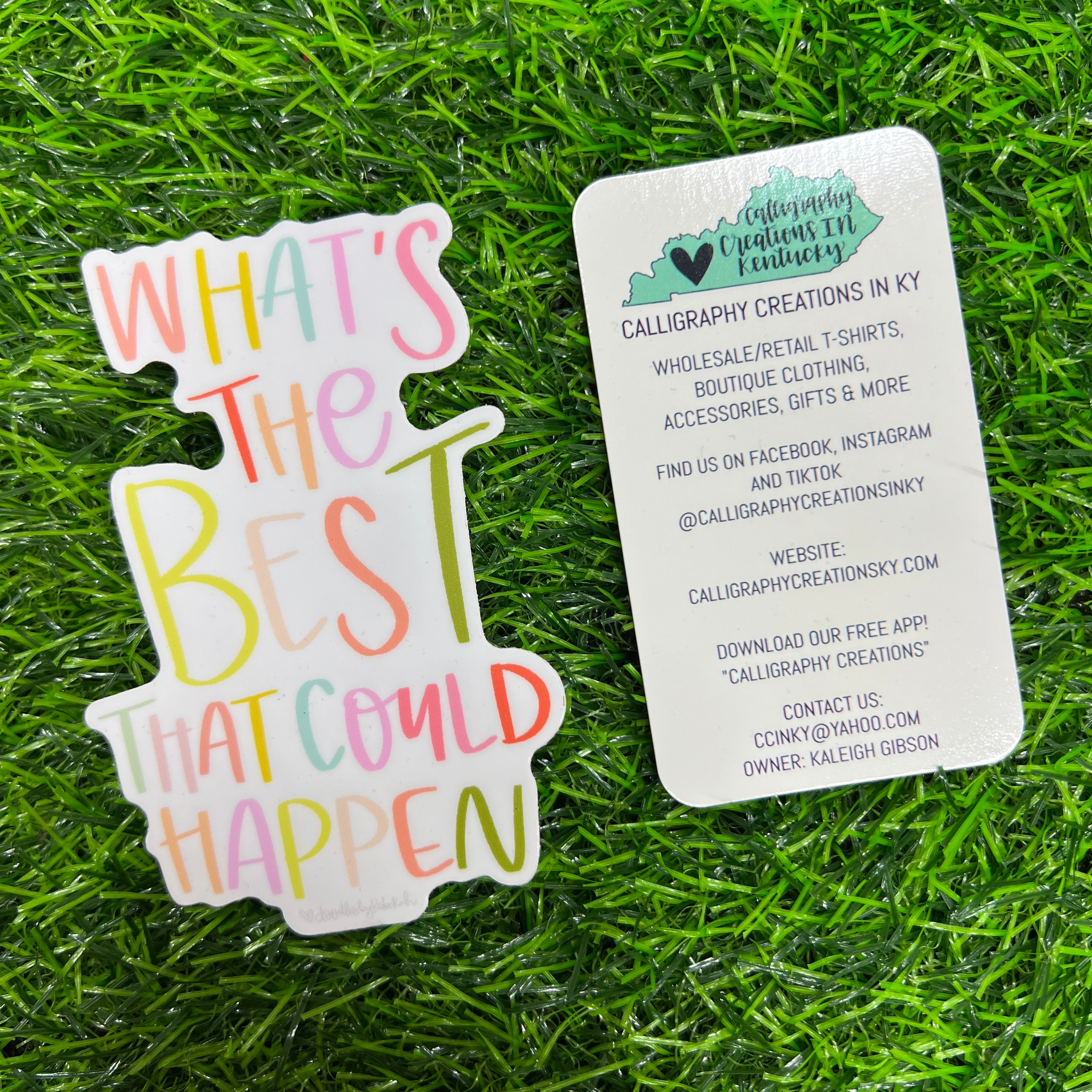 What’s The Best That Could Happen Sticker - Doodles By Rebekah