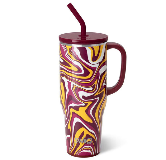 Fanzone Maroon + Yellow Swig 40oz Mega Mug