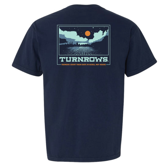 Navy Turnrows Counting Acres Short Sleeve Tee