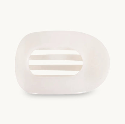 Coconut White - Flat Round TELETIES Hair Clip