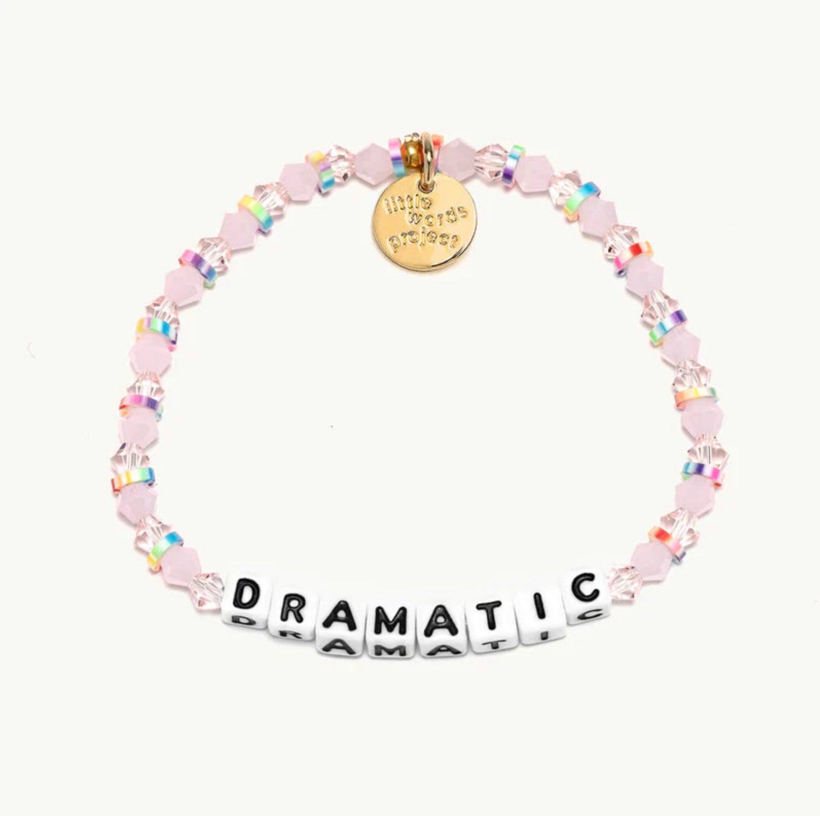 Dramatic / Pink Sprinkles Little Words Project Beaded Bracelet