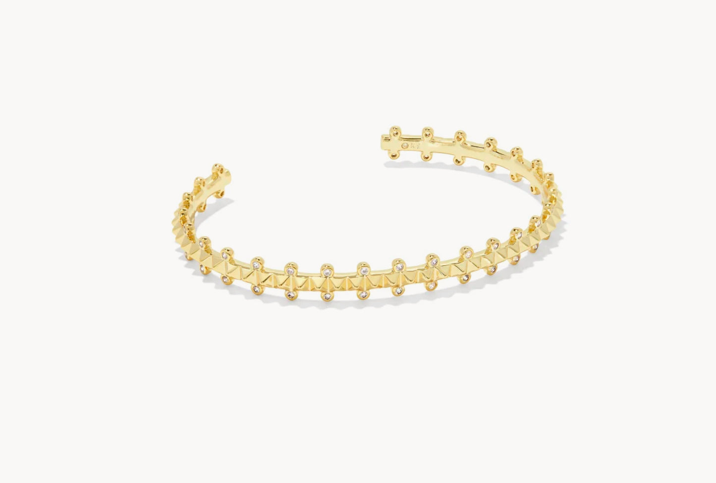Kendra Scott Jada Cuff Bracelet - Gold White Crystal S/M